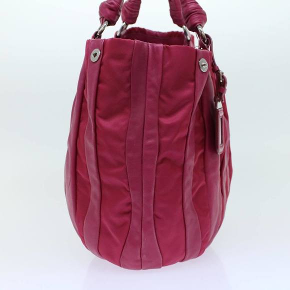 PRADA Shoulder Bag Nylon Leather Pink Auth yk8547 - Picture 5 of 16